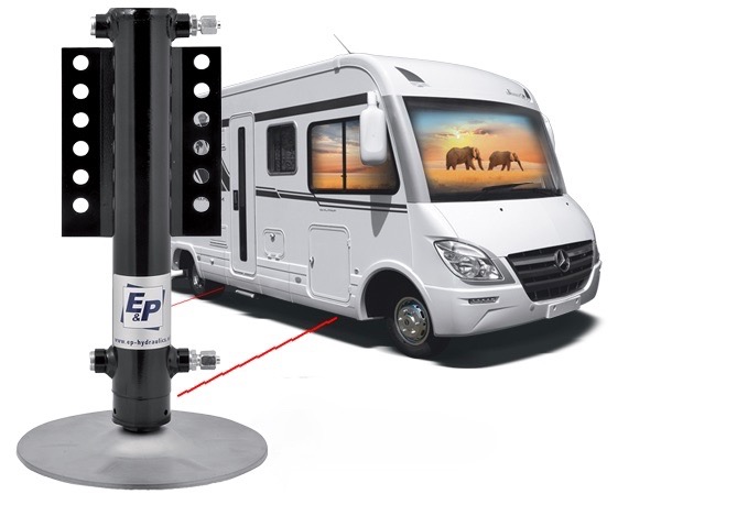 Diaporama: l'installation de vérins hydrauliques sur un camping-car – Le  Monde du Camping-Car